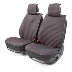 Накидки на сиденье CARPERFORMANCE передние, лен, 2 шт Black/Red (CUS-2022 BK/RD) передние, лен, 2 шт Black/Red (CUS-2022 BK/RD)