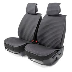 Накидки на сиденье CARPERFORMANCE передние, лен, 2 шт Black/Gray (CUS-1022 BK/GY) передние, лен, 2 шт Black/Gray (CUS-1022 BK/GY)