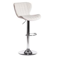 Стул барный Tetchair Avionic KY712A, металл/экокожа, 45х53х86-107 см, белый/хром (19763) Avionic KY712A, металл/экокожа, 45х53х86-107 см, белый/хром (19763)