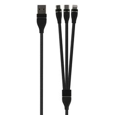 Кабель Red Line 3 в 1, micro-USB/Lightning/USB Type-C 2A Black (УТ000020993) 3 в 1, micro-USB/Lightning/USB Type-C 2A Black (УТ000020993)