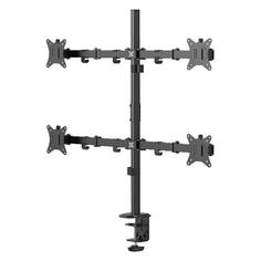 Кронштейн для четырех мониторов Uniteki FMT74B, на струбцине, 17-32" FMT74B, на струбцине, 17-32"