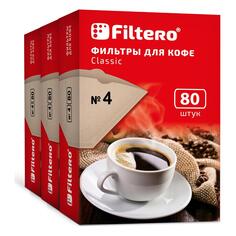 Фильтры для кофеварки Filtero Classic №4, 240 шт (4/240) Classic №4, 240 шт (4/240)