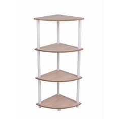 Стеллаж Gastrorag 1110/4W, 400х400 мм, угловой, ясень шимо светлый 1110/4W, 400х400 мм, угловой, ясень шимо светлый