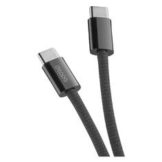 Кабель Deppa Zeus USB-C/USB-C, 1,5m, 5A, 8k60Hz Black (72548) Zeus USB-C/USB-C, 1,5m, 5A, 8k60Hz Black (72548)