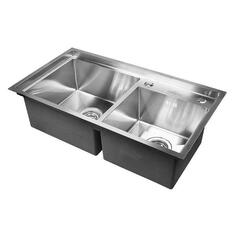 Мойка кухонная Wisent нержавеющая сталь с сифоном, 78х43 см (W37843-S/WGER011) нержавеющая сталь с сифоном, 78х43 см (W37843-S/WGER011)