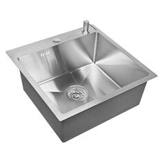 Мойка кухонная Wisent нержавеющая сталь, 50х50 см, с дозатором (WGS35050/W405A/WGER010) нержавеющая сталь, 50х50 см, с дозатором (WGS35050/W405A/WGER010)