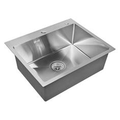 Мойка кухонная Wisent нержавеющая сталь, 58х48 см, с сифоном (WS35848/WGER010) нержавеющая сталь, 58х48 см, с сифоном (WS35848/WGER010)