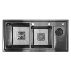 Мойка кухонная Wisent PVD покрытие, 100х48 см (W10048B-S) PVD покрытие, 100х48 см (W10048B-S)