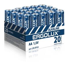 Батарейки Ergolux Alkaline LR6 (АА), 1,5В, 20 шт (BP20) Alkaline LR6 (АА), 1,5В, 20 шт (BP20)