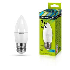 Светодиодные лампы Ergolux "Свеча" 7Вт E27 4500K 172-265В, 10 шт (LED-C35-7W-E27-4K) "Свеча" 7Вт E27 4500K 172-265В, 10 шт (LED-C35-7W-E27-4K)