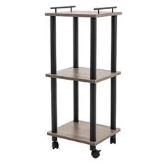 Стеллаж Gastrorag 0770/3 340х300К, ЛДСП, на колесах, тауп 0770/3 340х300К, ЛДСП, на колесах, тауп