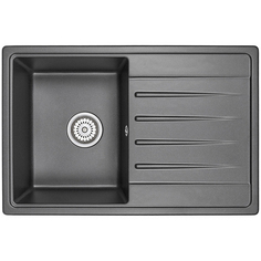 Мойка кухонная Granula Standart ST-7602, черная Standart ST-7602, черная