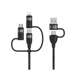 Кабель Usams US-SJ645 U85 6 in 1, PD 100W, 1,2 м, черный (SJ645USB01) US-SJ645 U85 6 in 1, PD 100W, 1,2 м, черный (SJ645USB01)