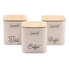 Набор емкостей для сыпучих продуктов Maestro MR-1775-3S-Ivory MR-1775-3S-Ivory