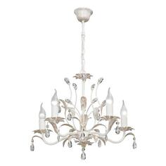 Люстра подвесная Vitaluce 5 ламп, E14, 40Вт, белая матовая с золотом (V1667-0/5) 5 ламп, E14, 40Вт, белая матовая с золотом (V1667-0/5)