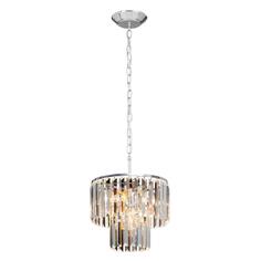 Люстра подвесная Vitaluce 4 лампы, E14, 40Вт, серебристая (V5179-9/4) 4 лампы, E14, 40Вт, серебристая (V5179-9/4)