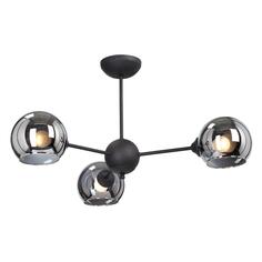 Люстра подвесная Vitaluce V4321-1/3PL, чёрная матовая V4321-1/3PL, чёрная матовая