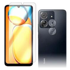 Защитное стекло Krutoff гибридное для Xiaomi Redmi 13C + защита камеры (507060) гибридное для Xiaomi Redmi 13C + защита камеры (507060)
