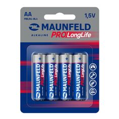 Батарейки Maunfeld Pro Long Life Alkaline LR6 (АА), 4 шт (MBLR6-BL4) Pro Long Life Alkaline LR6 (АА), 4 шт (MBLR6-BL4)