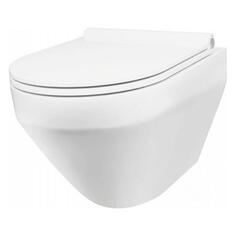 Унитаз Am.Pm Spirit 2.0, подвесной, безободковый, с сиденьем, матовый (C701700MWSC) Spirit 2.0, подвесной, безободковый, с сиденьем, матовый (C701700MWSC)