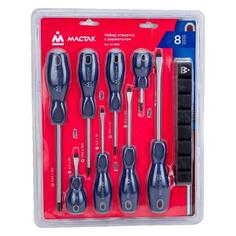 Набор отверток МАСТАК с держателем, 8 предметов (04-8RB) с держателем, 8 предметов (04-8RB)