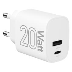 Сетевое зарядное устройство LYAMBDA USB-C/USB-A, 20 Вт, белое (LJC-20L-1C1A) USB-C/USB-A, 20 Вт, белое (LJC-20L-1C1A)