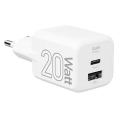 Сетевое зарядное устройство LYAMBDA GaN USB-C/USB-A, 20 Вт, белое (LJC-20-1C1A) GaN USB-C/USB-A, 20 Вт, белое (LJC-20-1C1A)