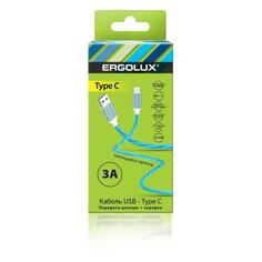 Кабель Ergolux USB Type-C, 3 А, 1,2 м, LED (ELX-CDC02-C06) USB Type-C, 3 А, 1,2 м, LED (ELX-CDC02-C06)