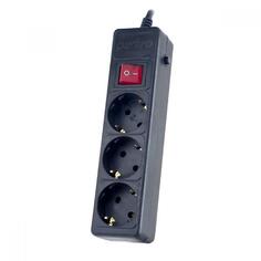 Сетевой фильтр Perfeo Power+, 2300W, 3 розетки, 5 м, черный (PF_A4668) Power+, 2300W, 3 розетки, 5 м, черный (PF_A4668)