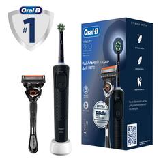 Электрическая зубная щетка Oral-B Vitality Pro Black + бритва Gillette Fusion 5 Proglide с 1 сменной кассетой (D103.413.3) Vitality Pro Black + бритва Gillette Fusion 5 Proglide с 1 сменной кассетой (D103.413.3)