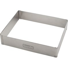 Кольцо раздвижное GUARDINI Cake Design, прямоугольное, 18x27,5-33x52,5 см Steel (15690R) Cake Design, прямоугольное, 18x27,5-33x52,5 см Steel (15690R)