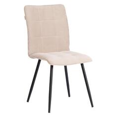 Стул Tetchair Bari, велюр, 46х55х89 см, молочный/черный (21653) Bari, велюр, 46х55х89 см, молочный/черный (21653)