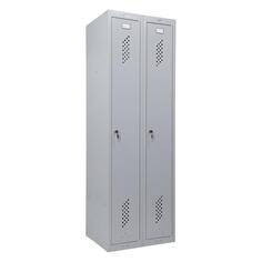Шкаф металлический для одежды Brabix LK 21-60, 2 секции, 183х60х50 см, 32 кг (291126) LK 21-60, 2 секции, 183х60х50 см, 32 кг (291126)