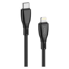 Кабель Pero DC11 PD USB Type-C/Lightning, 27W, 2m Black (PRDC-11TL2MB) DC11 PD USB Type-C/Lightning, 27W, 2m Black (PRDC-11TL2MB)