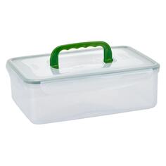 Контейнер для продуктов Hitt Basic, 2 л, прямоугольный, с клипсами (М4044) Basic, 2 л, прямоугольный, с клипсами (М4044)
