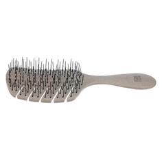 Расческа-щетка Dewal Beauty Eco-Friendly, продувная, с нейлоновым штифтом, форма листик, бежевая (DBEF1) Eco-Friendly, продувная, с нейлоновым штифтом, форма листик, бежевая (DBEF1)