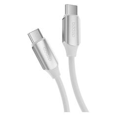 Кабель Deppa USB-С/USB-С, 100 Вт, 1,5 м, белый (72558) USB-С/USB-С, 100 Вт, 1,5 м, белый (72558)