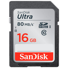 Карта памяти SanDisk Ultra SDHC 16GB Class 10 UHS-I (SDSDUNC-016G-GN6IN) Ultra SDHC 16GB Class 10 UHS-I (SDSDUNC-016G-GN6IN)
