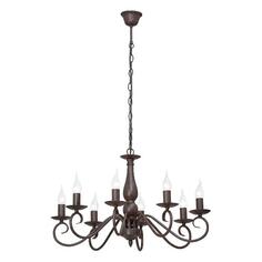 Люстра подвесная Vitaluce 8 ламп, E14, 40Вт, коричневая (V3464/8) 8 ламп, E14, 40Вт, коричневая (V3464/8)