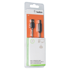 Кабель Belkin USB-A/USB-B, 1,8 м (F3U154BT1.8M) USB-A/USB-B, 1,8 м (F3U154BT1.8M)