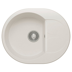 Мойка кухонная POLYGRAN ATOL-620 №36, белый хлопок (678972) ATOL-620 №36, белый хлопок (678972)