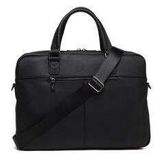 Сумка для ноутбука TENDANCE 15", натуральная кожа, черная (3882281) 15", натуральная кожа, черная (3882281)