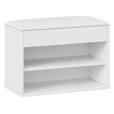 Обувница Трия "Лайт", 44х60х30 см, белый глянец (228338) "Лайт", 44х60х30 см, белый глянец (228338)