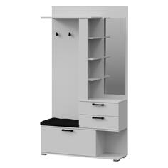 Шкаф для прихожей Трия "Эрика", 198х110х36 см, белый ясень (210944) "Эрика", 198х110х36 см, белый ясень (210944)