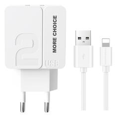 Сетевое зарядное устройство More Choice NC46i 1m White NC46i 1m White