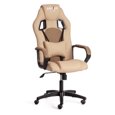 Игровое кресло Tetchair Driver 22, кожзам/ткань, бежевое/бронзовое (19295) Driver 22, кожзам/ткань, бежевое/бронзовое (19295)