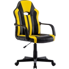 Игровое кресло Brabix Stripe GM-202, черное/желтое (532510) Stripe GM-202, черное/желтое (532510)