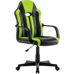 Игровое кресло Brabix Stripe GM-202, черное/зеленое (532511) Stripe GM-202, черное/зеленое (532511)