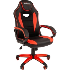 Игровое кресло Brabix Blaze GM-162, экокожа, черное/красное (7083508) Blaze GM-162, экокожа, черное/красное (7083508)