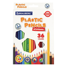 Карандаши цветные Brauberg Premium, классические мягкие, 36 цветов (880548) Premium, классические мягкие, 36 цветов (880548)